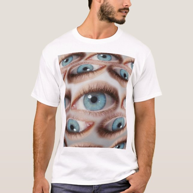 Camiseta Visión psicodélica: Ilusión ocular abstracta (Anverso)