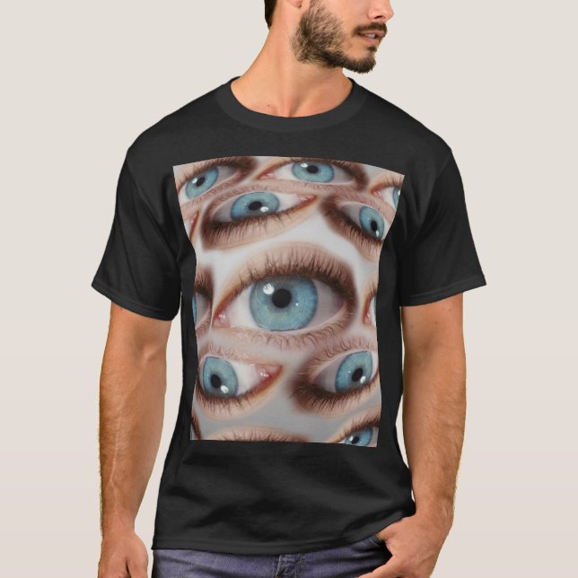 Camiseta Visión psicodélica: Ilusión ocular abstracta (Anverso)