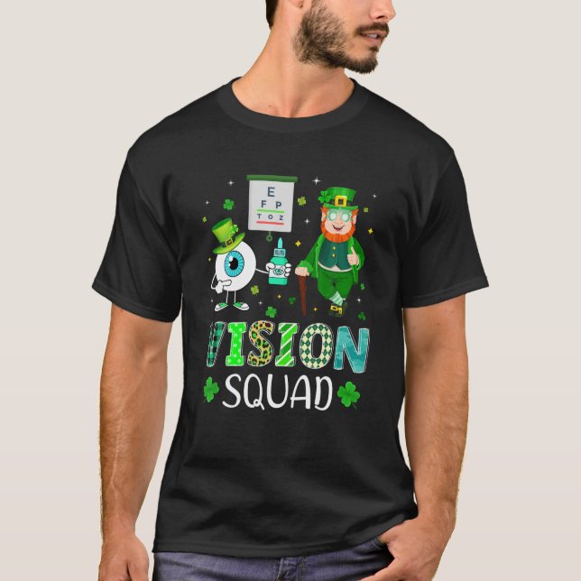 Camiseta Vision Squad Leprechaun Optometrist St Patrick S D (Anverso)