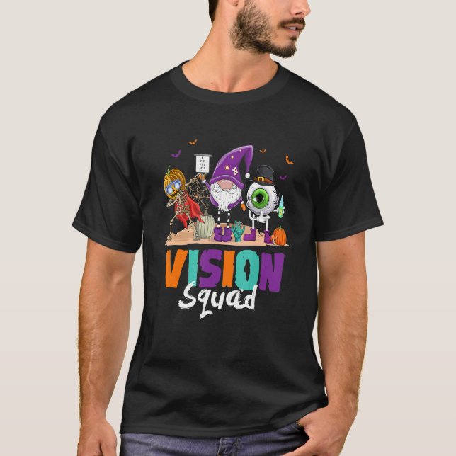 Camiseta Visión Squad Optometría Optometrista Bruja Hallowe (Anverso)