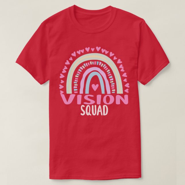 Camiseta Vision Squad Party Matching Womens Appreciation Ra (Diseño del anverso)