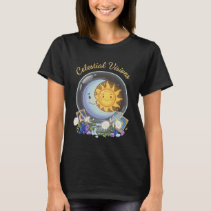 Camiseta Visiones Celestiales Sol y Luna Adorable Tarot d