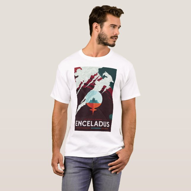 Camiseta Visiones de la NASA del Enceladus futuro