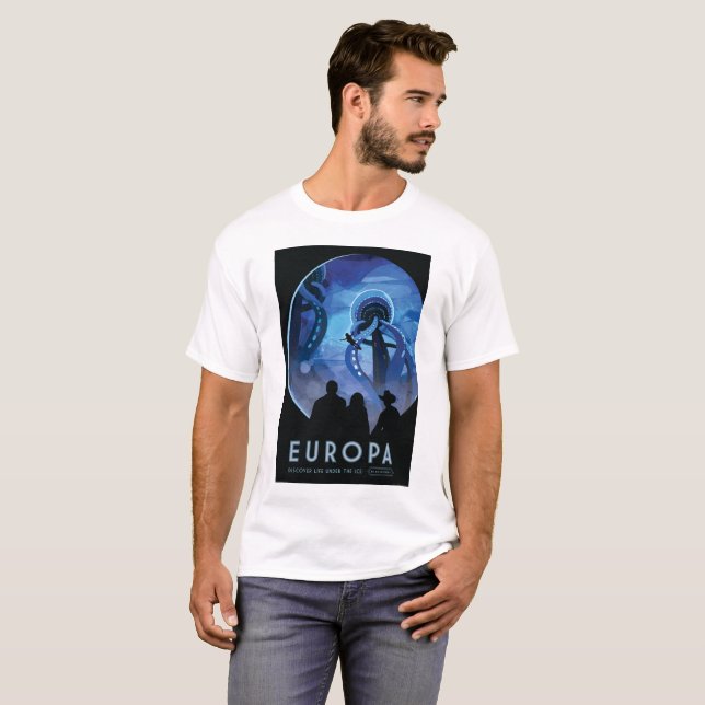 Camiseta Visiones de la NASA del Europa futuro (Anverso completo)