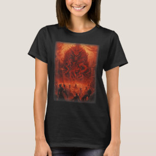Camiseta Visiones del infierno Satanás destruye la falsedad