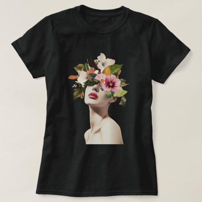 Camiseta Visiones florales (Diseño del anverso)