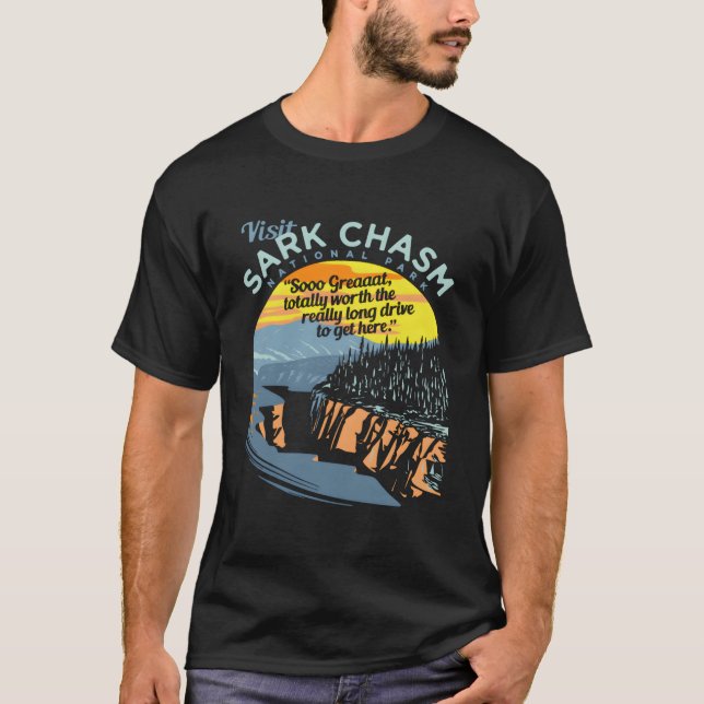 Camiseta Visit Sark Chasm Novelty (Anverso)