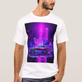 Camiseta Visita a la ciudad de Neon con coches