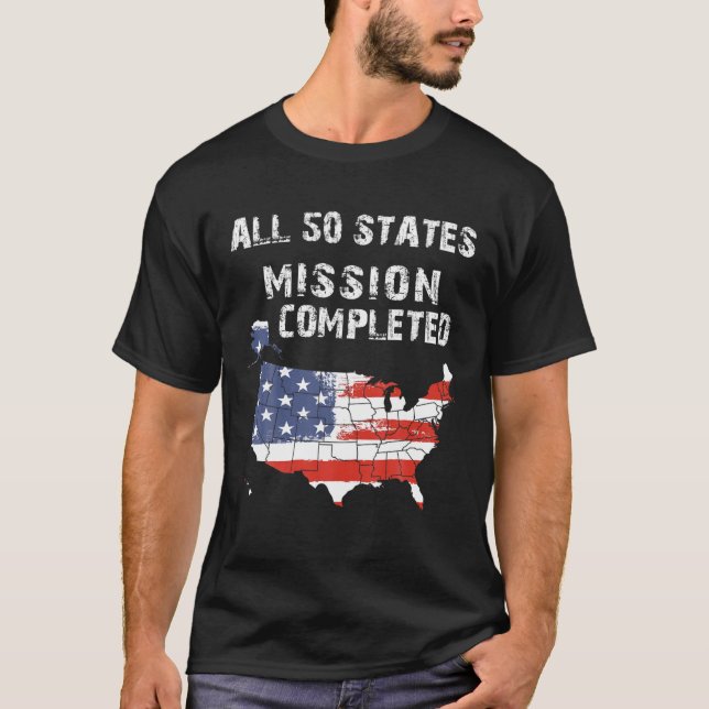 Camiseta Visita a los 50 Estados Americanos Traveling Geogr (Anverso)