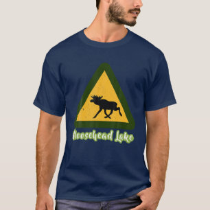 Camiseta Visita a Maine Moosehead Lake Moose Crossi