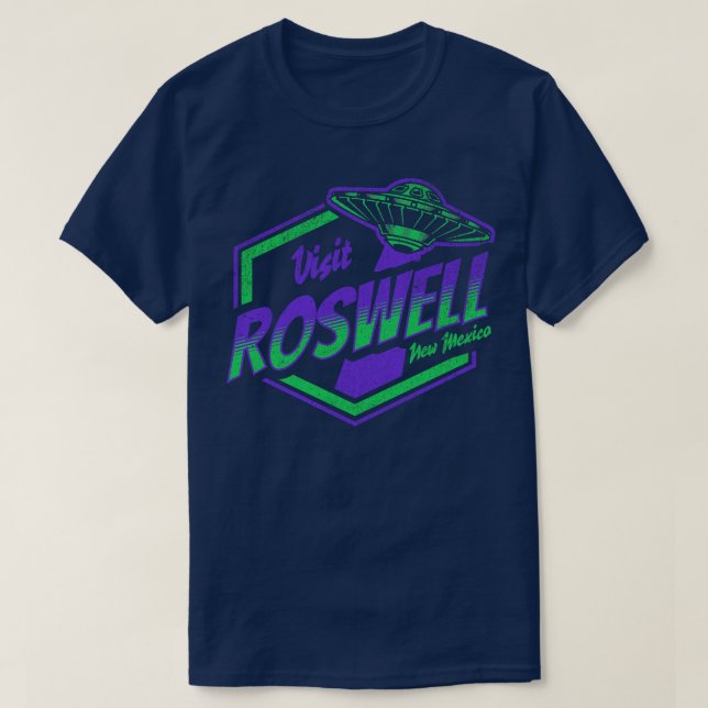 Camiseta Visita a Roswell Nuevo México Funny Flying Sau (Diseño del anverso)