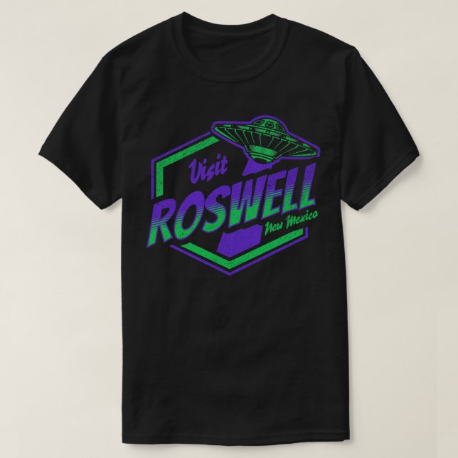 Camiseta Visita a Roswell Nuevo México Funny Flying Sau (Diseño del anverso)