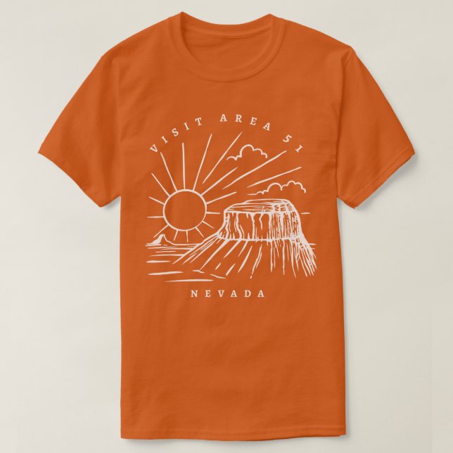 Camiseta Visita al Área 51 Nevada (Diseño del anverso)
