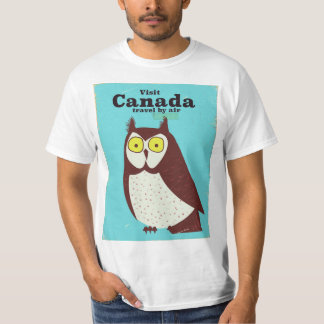 Camiseta Visita al poster de Lechuzas de Canadá