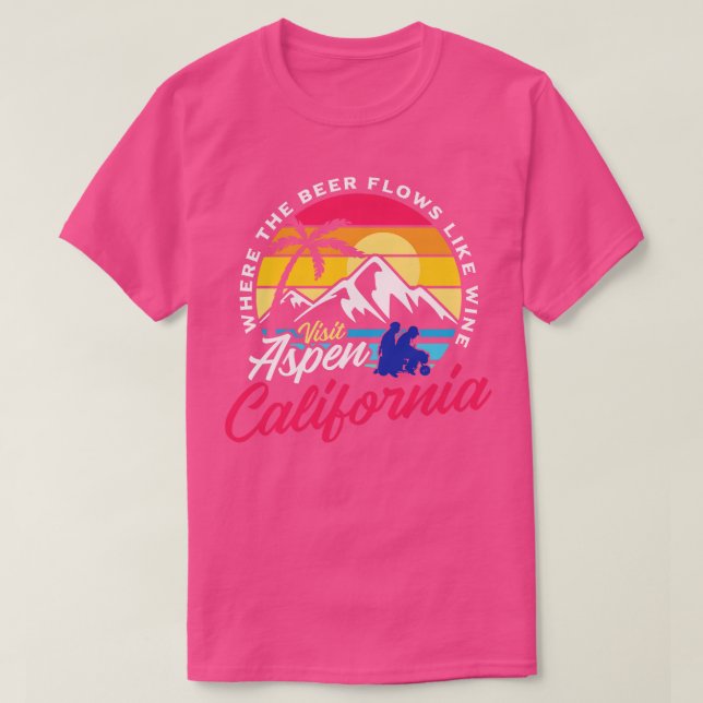Camiseta Visita Aspen California Dumb Y Dumber Spot (Diseño del anverso)