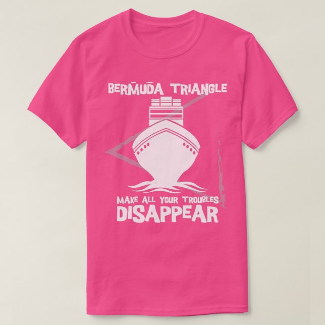 Camiseta Visita Bermuda Triangle Survivor Funny Caribe V (Diseño del anverso)