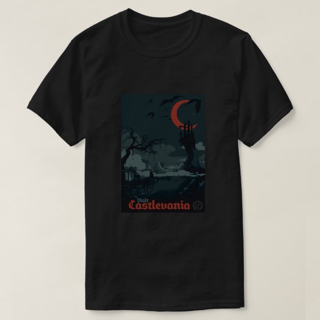 Camiseta Visita Castlevania Poster (Diseño del anverso)