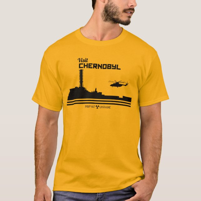 Camiseta Visita Chernobyl - Planta de energía nuclear (Anverso)