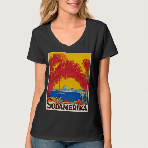 Camiseta Visita concepto vintage de Sudamérica