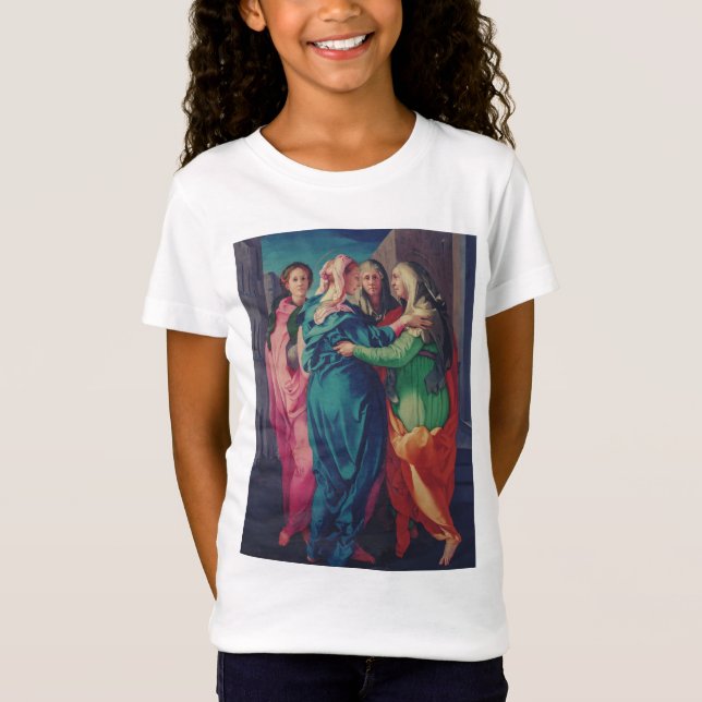 Camiseta Visita de Virgen por Pontormo (Anverso)