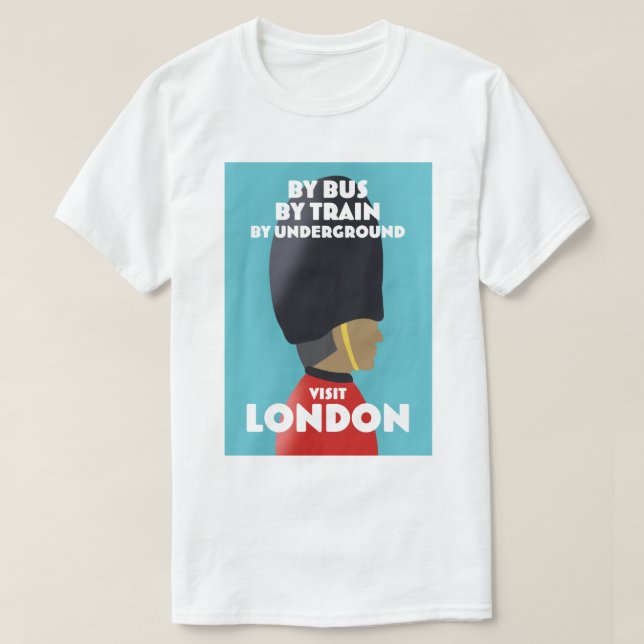 Camiseta Visita el London Art print. (Diseño del anverso)
