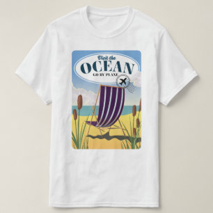 Camiseta Visita el Océano "Ve en avión"