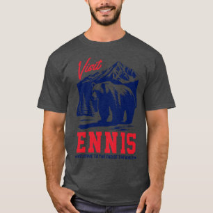 Camiseta Visita Ennis Alaska Original Estilo Faded