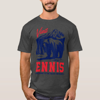 Camiseta Visita Ennis Alaska Original Estilo Faded
