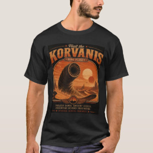 Camiseta Visita Korvanis – Antiguo cartel de viaje al plane