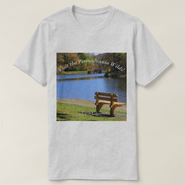 Camiseta Visita la PA Wilds Souvenir Twin Lakes (Diseño del anverso)