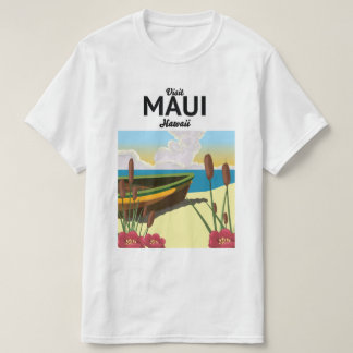 Camiseta Visita Maui Hawaii cartel de turismo