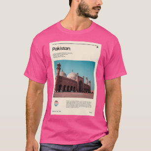 Camiseta Visita Pakistán (afiche de viaje)