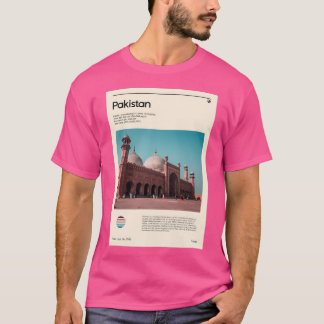 Camiseta Visita Pakistán (afiche de viaje)
