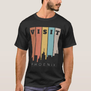 Camiseta Visita Phoenix El Valle Del Sol Skyline Retro