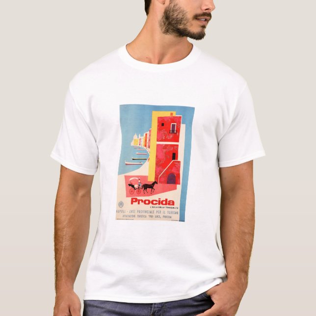Camiseta Visita PROCIDA Nápoles Costa Sur ITALIA ENIT Viaje (Anverso)