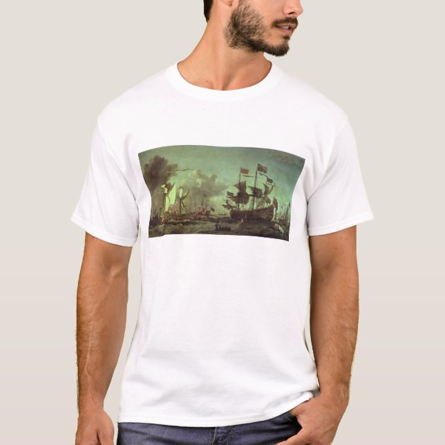 Camiseta Visita real a la flota, el 5 de junio de 1672 (Anverso)