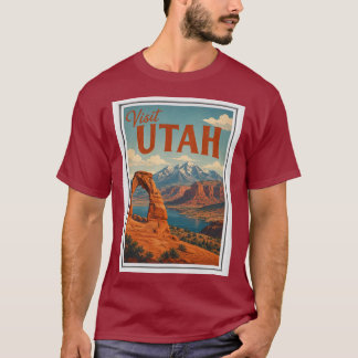 Camiseta Visita Utah Travel Vintage