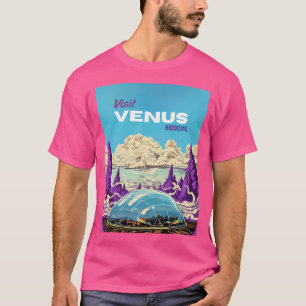 Camiseta Visita Venus - Afiche de Viajes Retro de Ciencia F