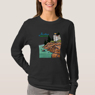 Camiseta Visitante del faro Maine del Parque Nacional Acadi