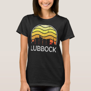 Camiseta Visitantes de Lubbock de Texas Skyline Vintage Urb