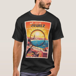 Camiseta Visitar el afiche de viaje de Juarez
