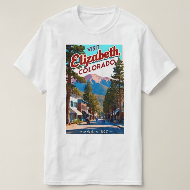 Camiseta visitar elizabath colarado (Diseño del anverso)