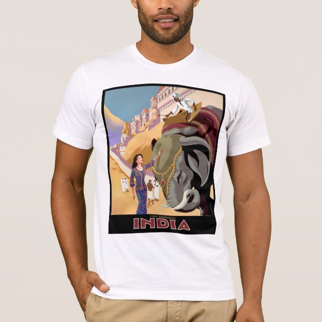 Camiseta Visitar la colorida India (Anverso)