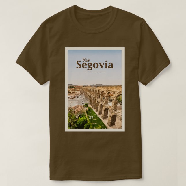 Camiseta Visitar Segovia (Diseño del anverso)