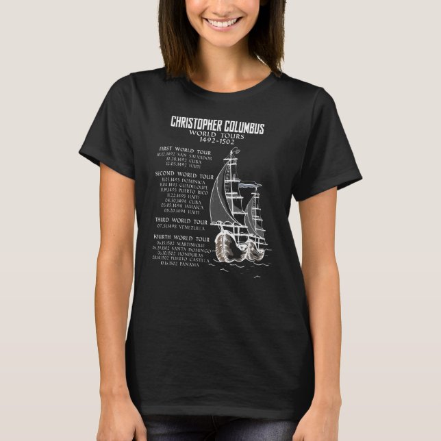 Camiseta Visitas al mundo de Explorer Cristóbal Colón (Anverso)
