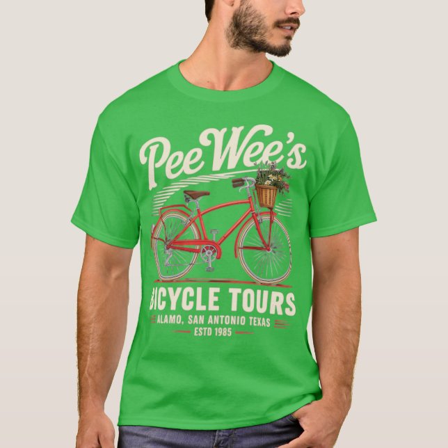 Camiseta Visitas en bicicleta de Pee Wee (Anverso)