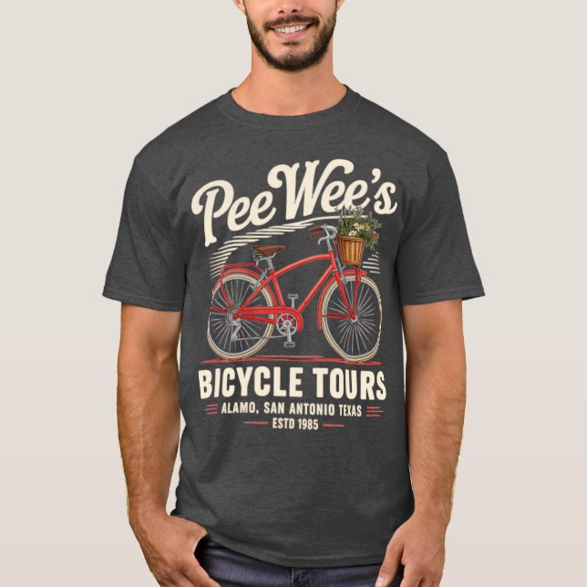 Camiseta Visitas en bicicleta de Pee Wee (Anverso)
