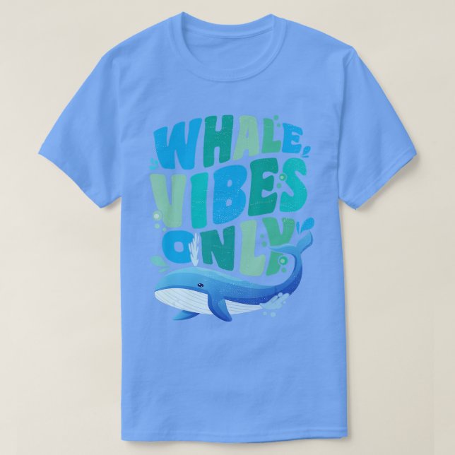 Camiseta Visitas Graciosas De Observación De Ballenas Y Guí (Diseño del anverso)