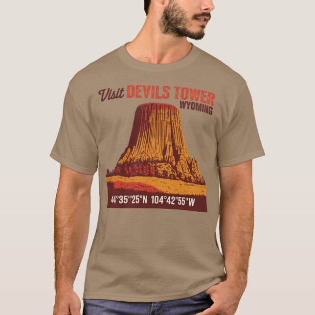 Camiseta Visite Devils Tower Funny (Anverso)