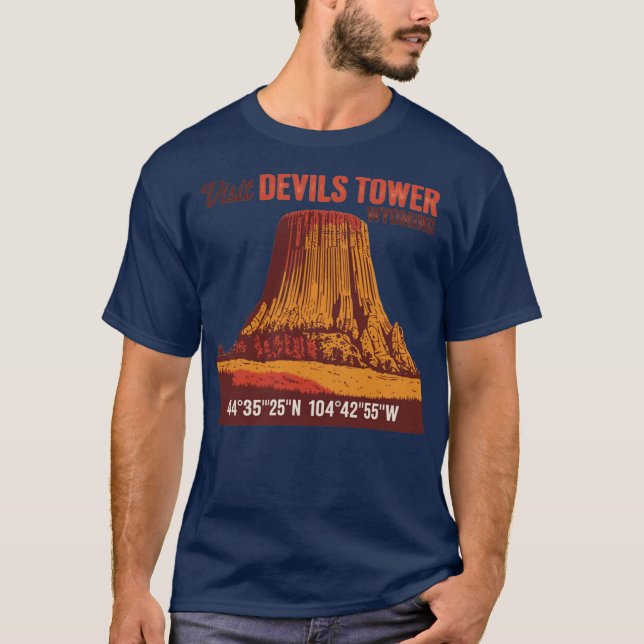 Camiseta Visite Devils Tower Funny (Anverso)